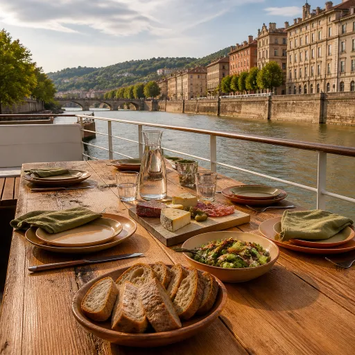 Une croisière sur la Saône avec repas : élégance gourmande entre Lyon et Val de Saône